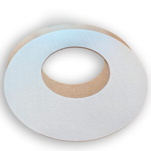 Bilnora extra dense, perforated round acoustic ceiling panel Ø120×1.2 cm